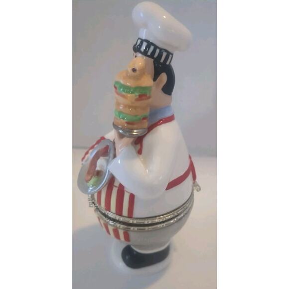 Cooking Club America Collection Ceramic CHEF Trinket Box - Picture 2 of 10